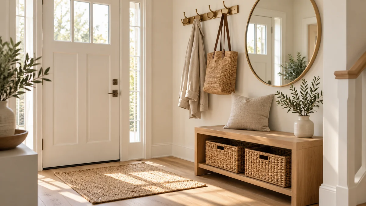 Small Entryway Storage Ideas That Keep the Door Clear